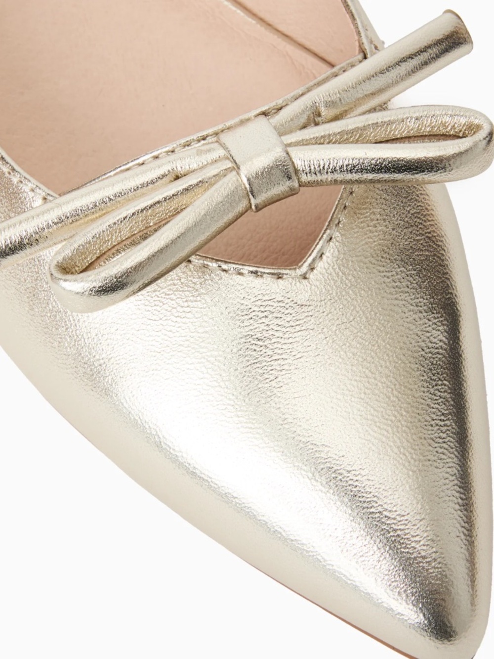 Dressy Jacks! Jack Rogers LENNOX Sz 6 Platinum Sling-Back Flats NIB/Tissue - Picture 6 of 6